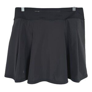 Lululemon Pace Rival Skirt Skort Size 8 Extra Long 17" Black Solid SS-2157